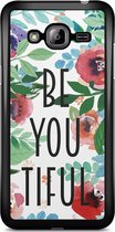 Samsung J3 hoesje - Beyoutiful | Samsung Galaxy J3 (2016) case | Hardcase backcover zwart