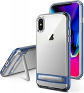 iPhone X/Xs bumper - Goospery Dream Stand Bumper Case - Donker Blauw