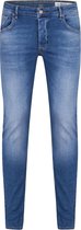 WE Fashion Heren skinny fit tapered jeans