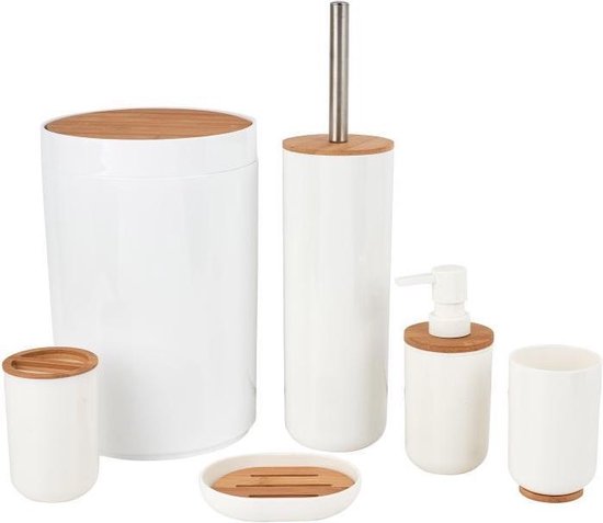 Ensemble d'Accessoires de Toilettes Tiger Urban Blanc Sans Rabat (3 Pièces)