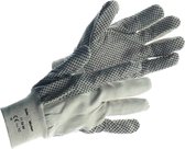 Handschoen Werk Katoen PVC dots  - 12 paar in verpakking