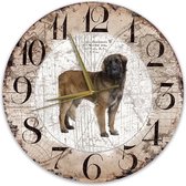 Houten Klok - 30cm - Hond - Leonberger