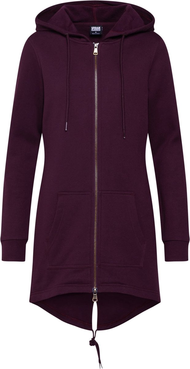 Urban Classics Sweat Parka Vest met capuchon M Rood