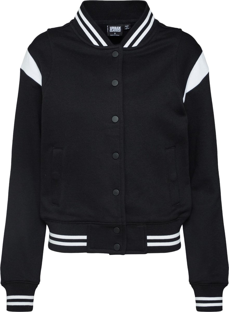 Urban Classics Inset College jacket S Zwart