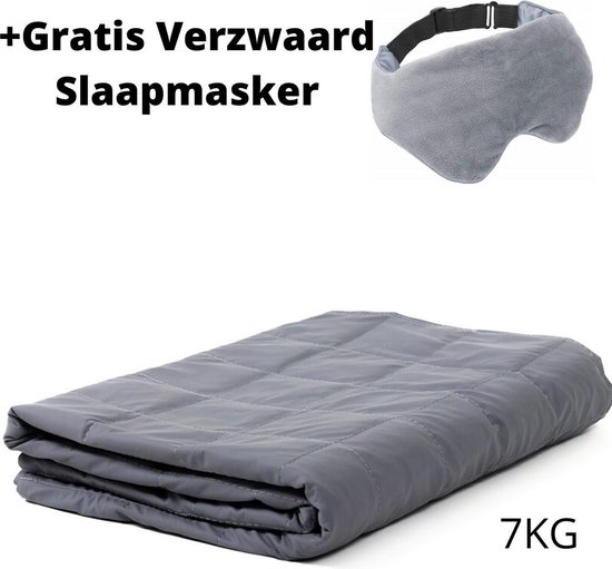 Verzwaringsdeken 7kg donkergrijs 150x200 cm – Verzwaard deken – Zwaar deken  – Zware... | bol.com