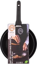 MasterChef koekenpannen - 2 stuks- anti-aanbaklaag- pannenset| Ø 24 - 28 cm- PFOA vr