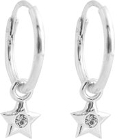 Jewelryz Star Sparkle Oorbellen | 925 zilver ooringen | 12 mm