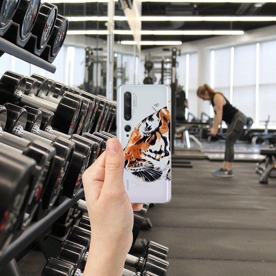 Coque Téléphone pour Xiaomi Mi Note 10 Pro Protection Housse Tigre