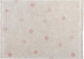 Lorena Canals - Kindervloerkleed - Hippy Dots - Natural Vintage Nude - 120 x 160 cm