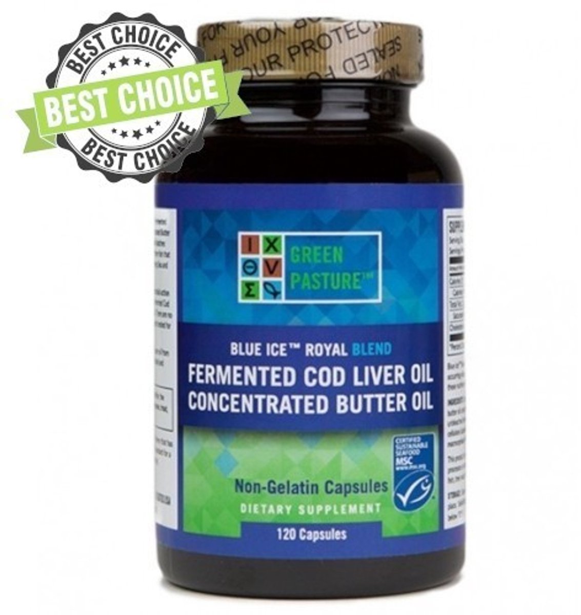 Green Pasture Blue Ice Royal - 120 capsules