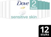 Dove Sensitive Skin Zeep - 12 stuks - Voordeelverpakking