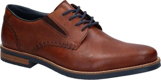 Floris Van Bommel Heren Veterschoenen Blauw giraf print veterschoen | Van  den Assem