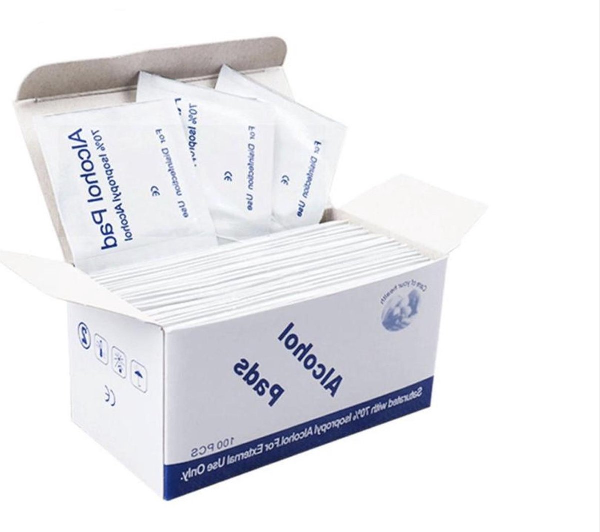 200 Stuks Antibacteriële Alcoholdoekjes
