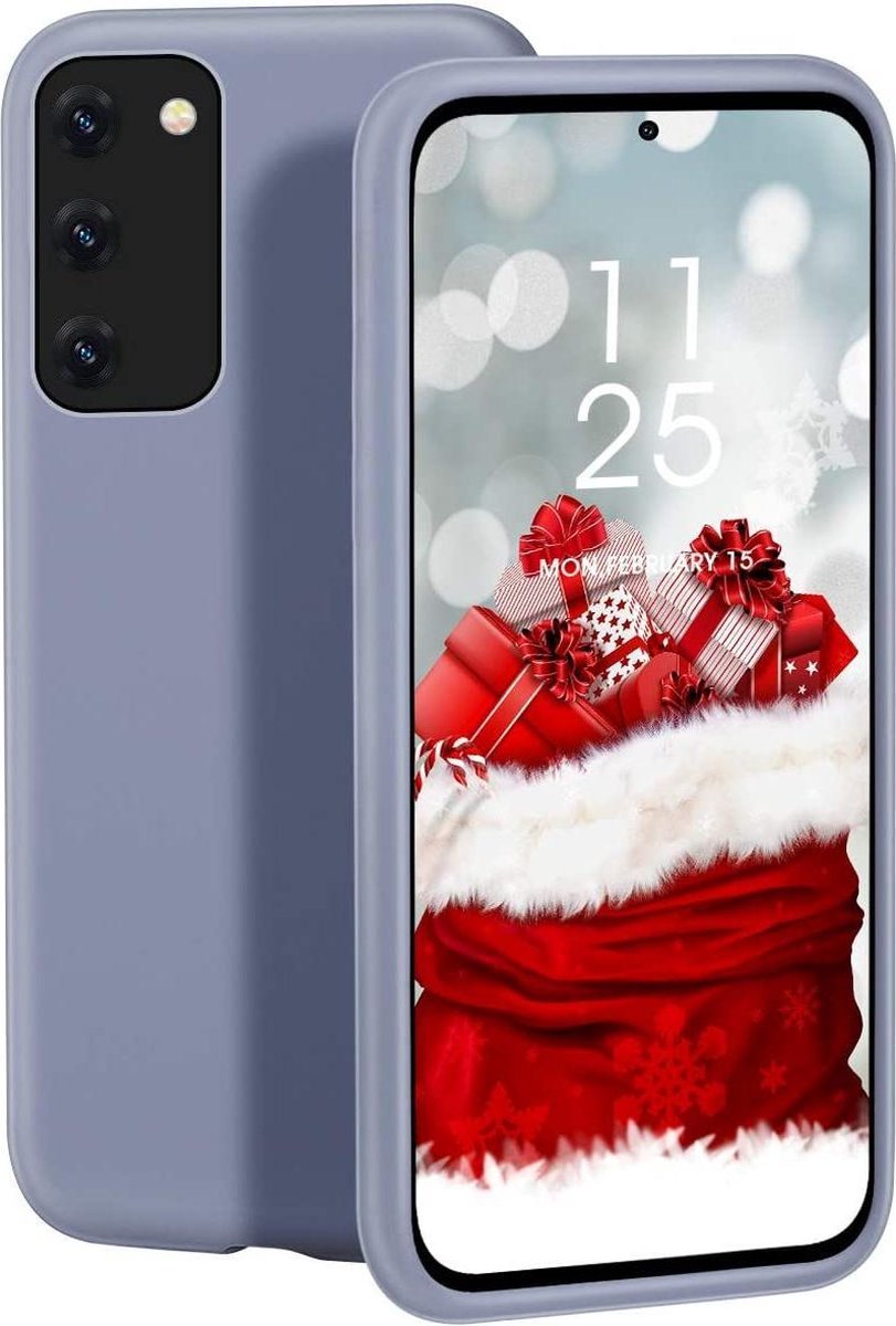 HB Hoesje Geschikt voor Samsung Galaxy S20 - Siliconen Back Cover - Paars