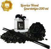 N&N Wonen Licorise Wood Geurstokjes - 200 ml