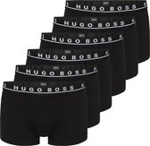 Hugo Boss 6-pack trunk cotton stretch boxershorts - zwart