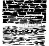 Hobbysjabloon - Template 6x6" 15x15cm hard textures