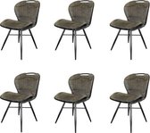 Eetkamerstoel Splash Luxor Moss - Set van 6