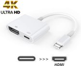 Lightning naar HDMI Adapter voor Apple - 8 Pins Lightning Power Delivery - Douxe