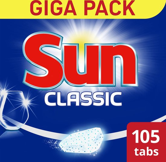 Sun Classic Vaatwastabletten - 105 tabletten - Voordeelverpakking
