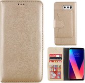 Wallet Case PU voor LG V30 in Goud