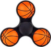 Hand Spinner / 3D Basketbal / Kunststof / Tri Spinner / Anti-Stress / Concentratie verhogend in Basketbal Zwart