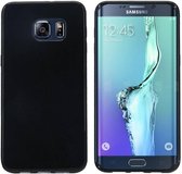 CoolSkin TPU Case voor Samsung Galaxy S6 Edge + Zwart