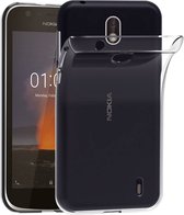 Hoesje CoolSkin3T TPU Case voor de Nokia 1 Transparant Wit