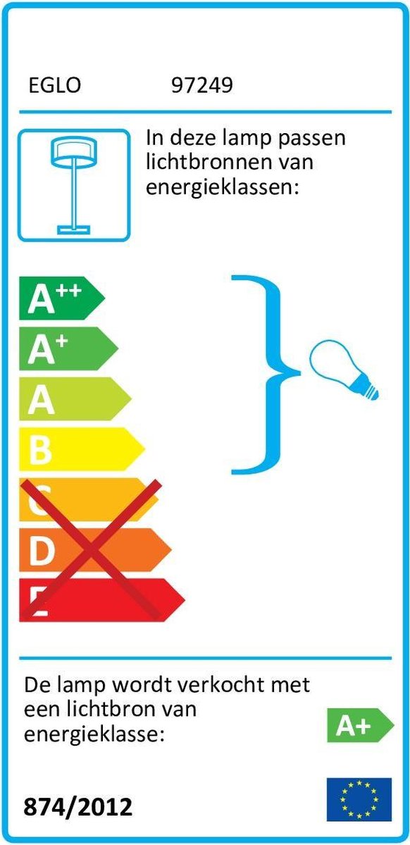 Eglo Nisia-c Lampadaire d'extérieur - Inox E27 - LED