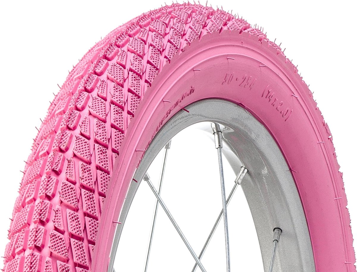 AMIGO M-1500 buitenband - Fietsband 14 inch - ETRTO 50-254 - Roze