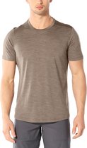 Icebreaker Mens Sphere SS Crewe - Heren - T-shirt - Merinowol - Bruin