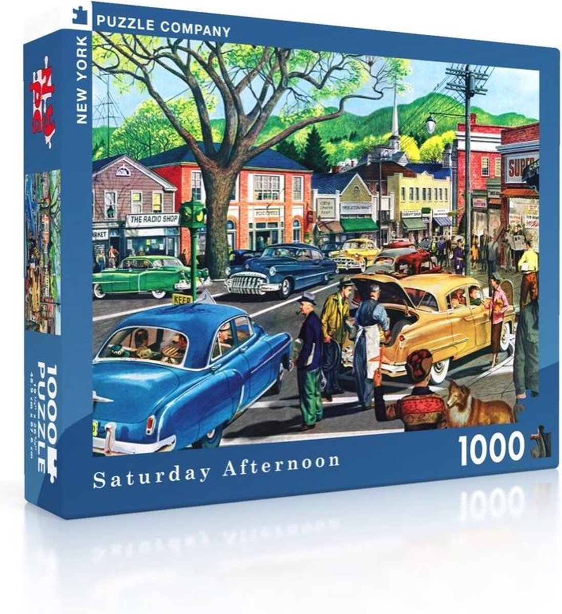 New York Puzzle Company - General Motors Saturday Morning - 1000 stukjes puzzel