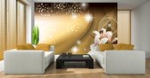 Flowers Lilies Brilliants Abstract Photo Wallcovering