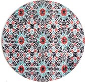 Computer - muismat kaleidoscoop - rond - rubber - buigbaar - anti-slip - mousepad