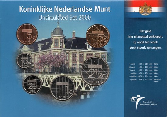 Afbeelding van het spel Nederland Jaarset Munten 2000 UNC - Muntgebouw