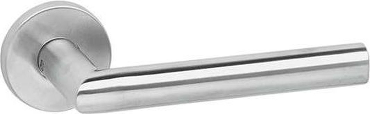 Trio IntAcc paar op rond WC rozet 8mm RVS mat