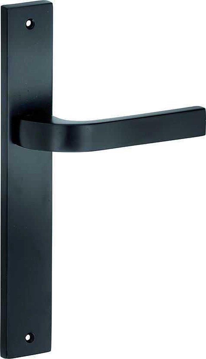 Deurkruk op schild Retto blind mat zwart