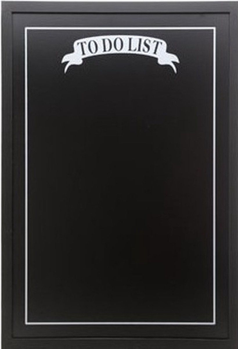 Technologie Diakritisch spoor Zwart krijtbord/memobord To Do List 40 x 60 cm incl krijtjes - Takenlijst  bord -... | bol.com