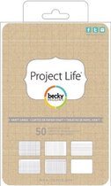 Project Life: Cartes Kraft 4 "X6" 50 / paquet (380491)