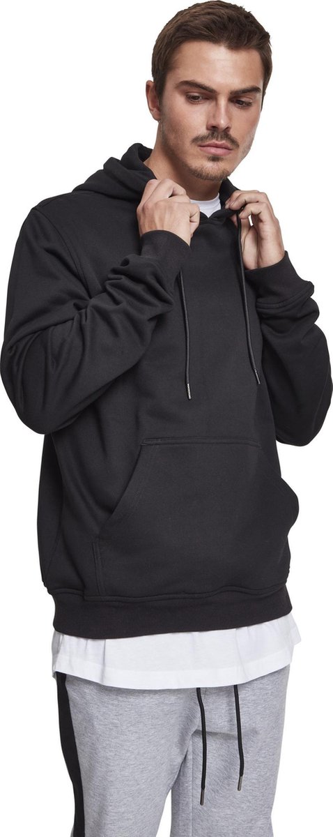 Urban Classics Basic Terry Hoodie/trui M Zwart