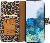 Galata Lederen Samsung Galaxy S20 Plus Hoesje - BookCase - Luipaard