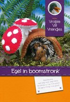 DIY wolvilt pakket: Egel in boomstronk