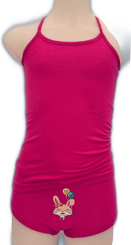 Culotte 2 pièces Embrator pour filles à imprimé fuchsia taille 104/110