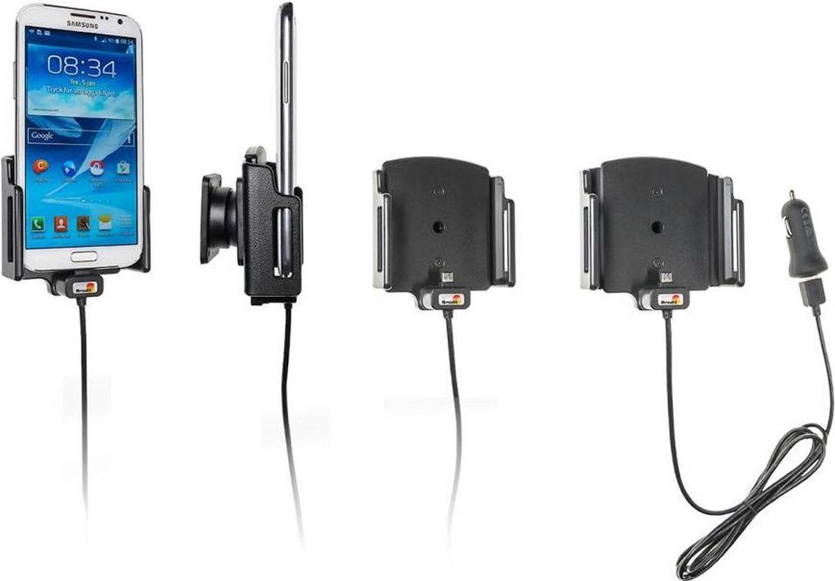 Brodit actieve houder roterend + sig-plug voor toestellen B:75-89 mm, D: 9-13 mm