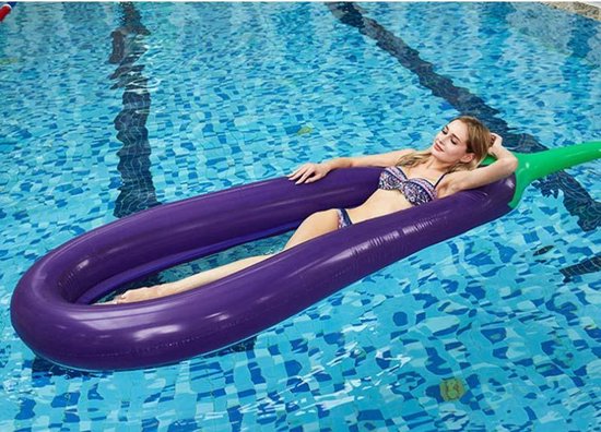 Matelas gonflable d'air de salon pour le hamac d'eau d'aubergine de piscine  250 * 105... | bol.com