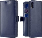 Lederen Wallet Case voor iPhone XR 6.1 inch- Donkerblauw - Dux Ducis