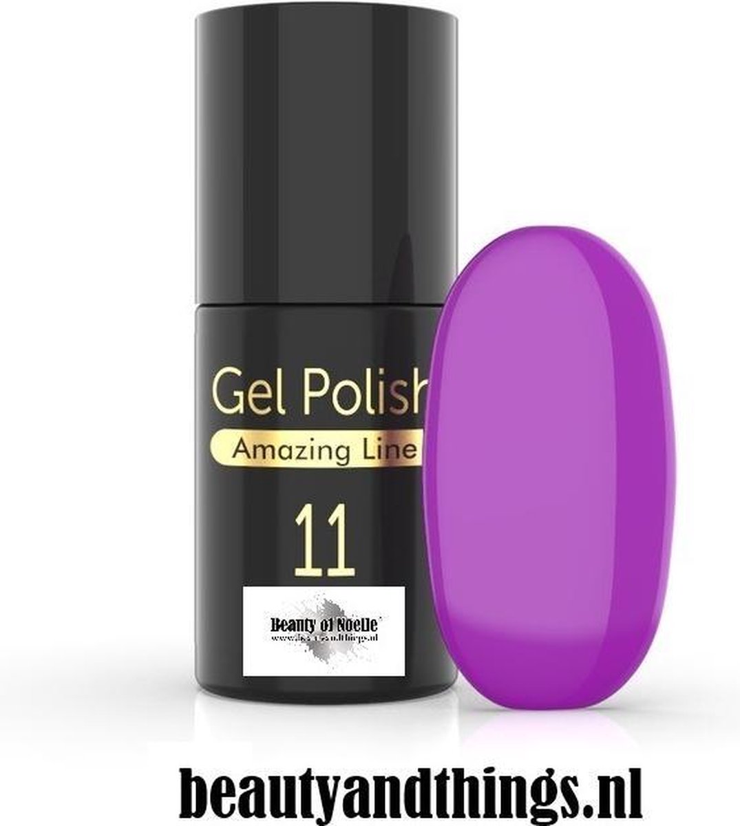 Beauty of Noelle© Top-Line Gellak 11 dark violet 5ml - gel nagels - acrylnagels - nep nagels - manicure
