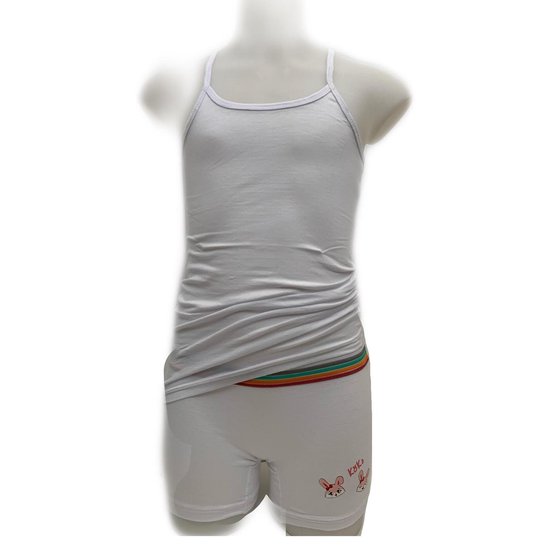 Caleçon 2 pièces Embrator pour filles avec imprimé blanc taille 92/98