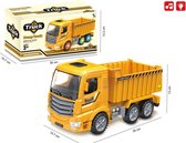 Vrachtwagen speelgoed met laadbak-kiepbak - Dump Truck - met licht en geluid 25CM (inclusief batterijen)