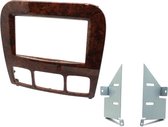 2Din Frame MB S Class 1998-2005 houten afwerking